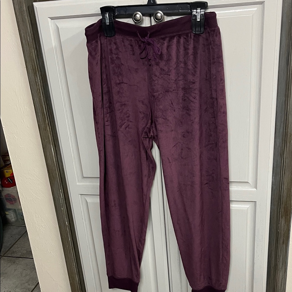 Honeydew USA Plush Jogger Pants in Deep Plum